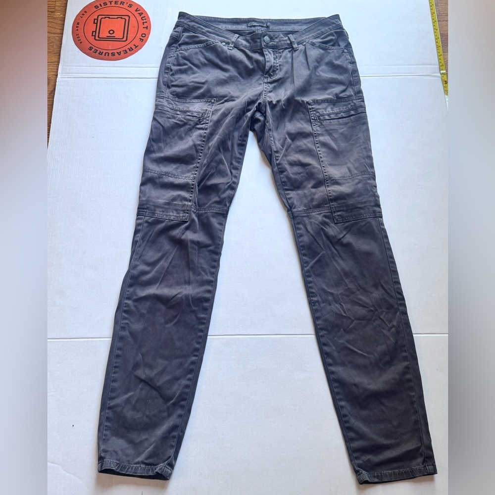 Prana Women's Gray Slim Cargo Pants